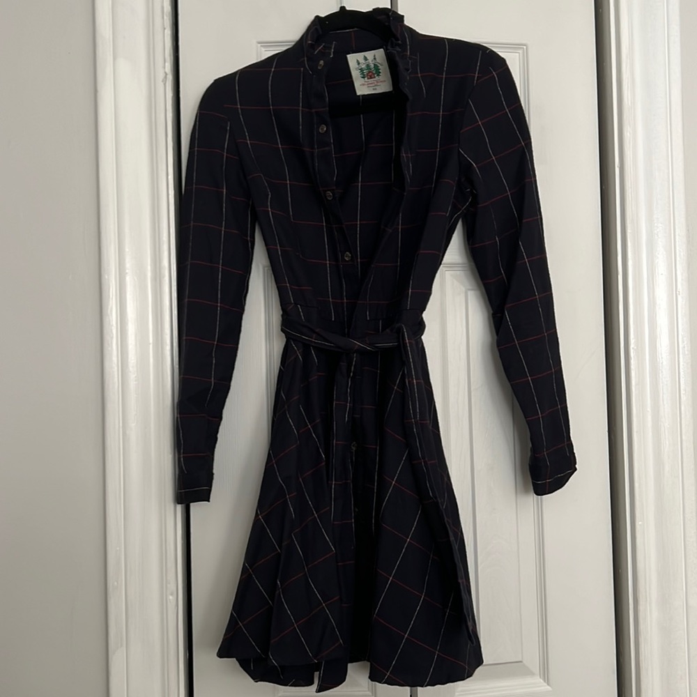 KJP flannel button up dress